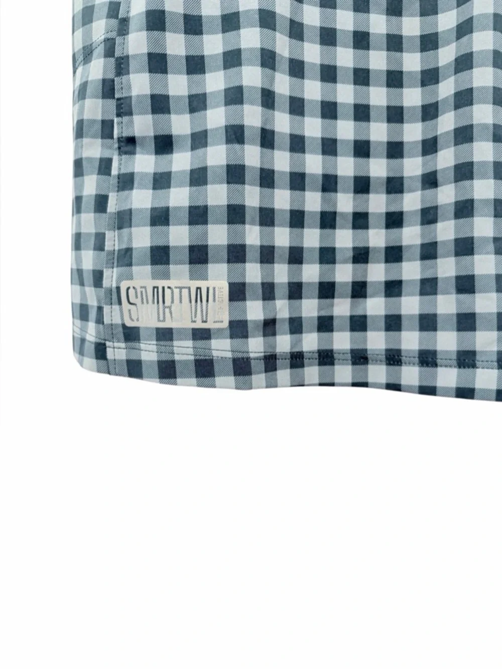 NWT Smartwool Women's Active Lined Skirt Skort in Twilight Gingham Blue